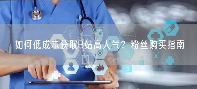 如何低成本获取B站高人气？粉丝购买指南