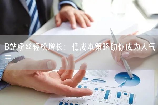 B站粉丝轻松增长：低成本策略助你成为人气王