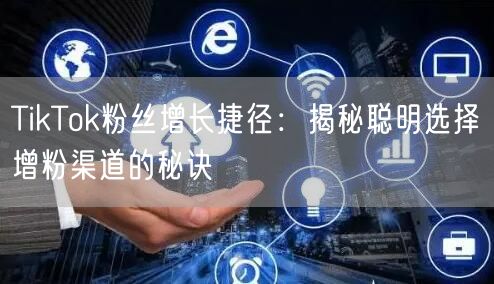 TikTok粉丝增长捷径：揭秘聪明选择增粉渠道的秘诀