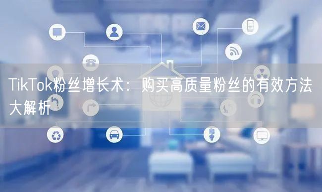 TikTok粉丝增长术：购买高质量粉丝的有效方法大解析