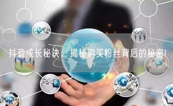 抖音成长秘诀：揭秘购买粉丝背后的秘密!