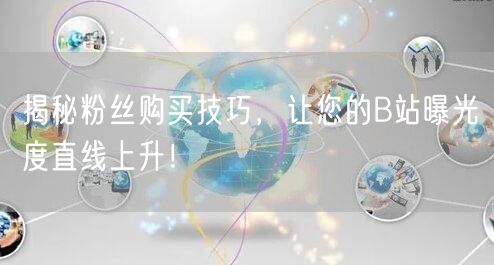 揭秘粉丝购买技巧，让您的B站曝光度直线上升！