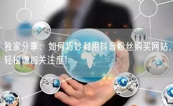独家分享：如何巧妙利用抖音粉丝购买网站，轻松增加关注度！