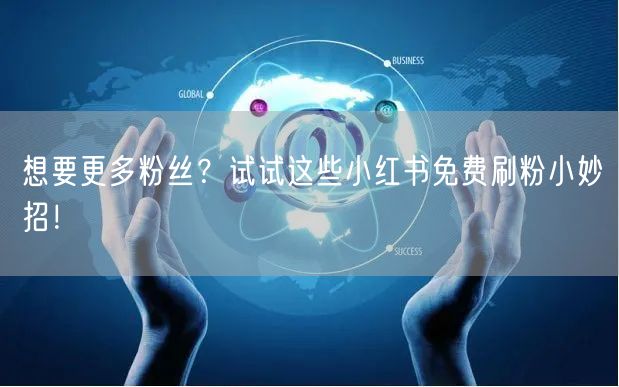 想要更多粉丝？试试这些小红书免费刷粉小妙招！