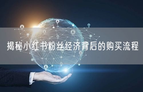 揭秘小红书粉丝经济背后的购买流程