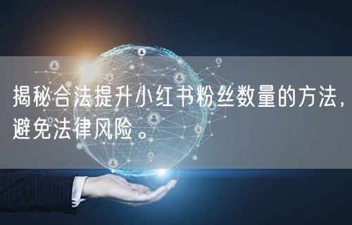 揭秘合法提升小红书粉丝数量的方法，避免法律风险。