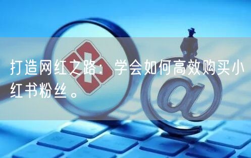 打造网红之路：学会如何高效购买小红书粉丝。
