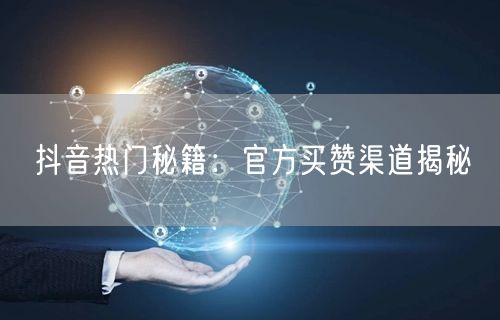 抖音热门秘籍：官方买赞渠道揭秘