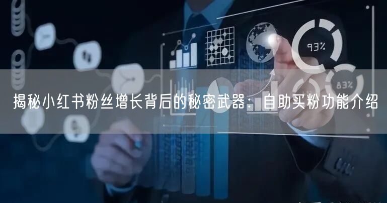 揭秘小红书粉丝增长背后的秘密武器：自助买粉功能介绍
