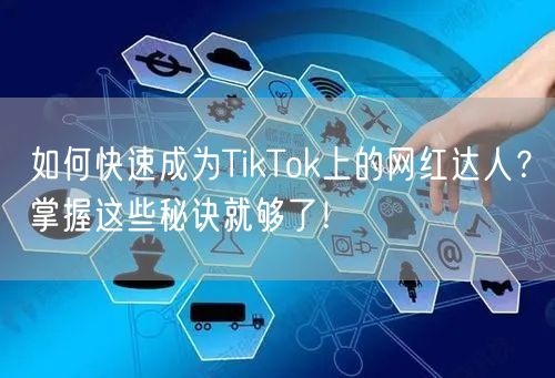 如何快速成为TikTok上的网红达人？掌握这些秘诀就够了！